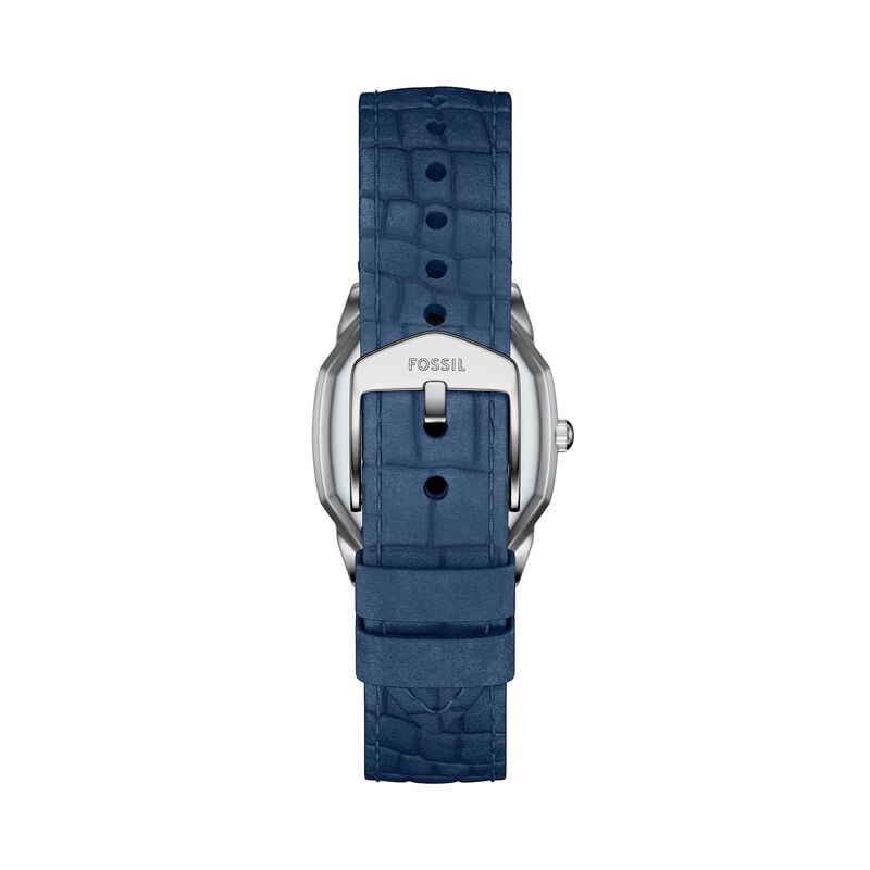Fossil Harlow Three-Hand Navy Croco Leather Watch ES5425 image number 1