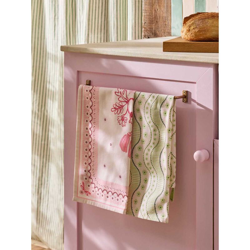 Cath Kidston Spitalfields Silk Set Of 2 Tea Towels image number 1