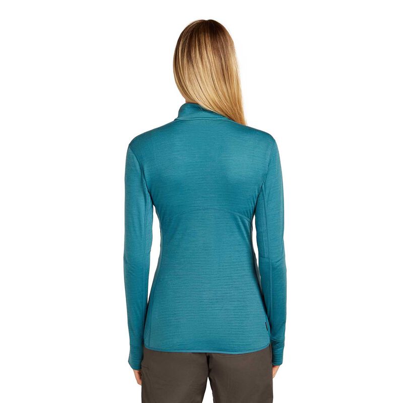 Icebreaker W Merino Blend 200 RealFleece Descender LS Half Zip image number 1