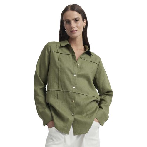 Yarra Trail Tirari Pintuck Shirt