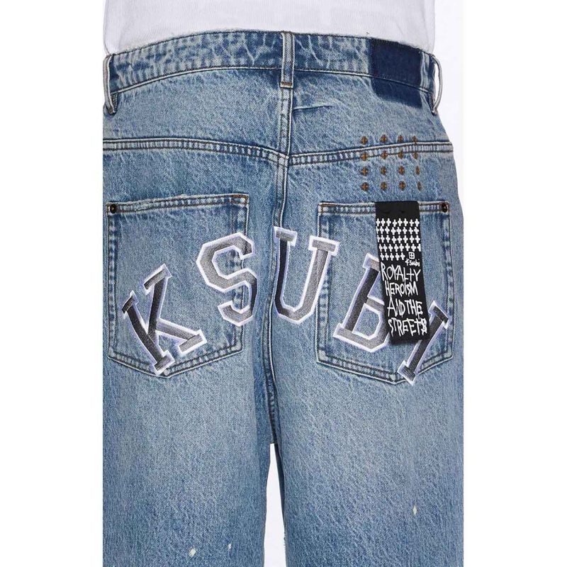 Ksubi Maxx Short 70's Blue Trashed image number 3