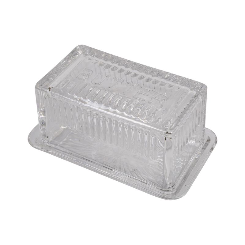 French Country Glass Butter Dish image number 0