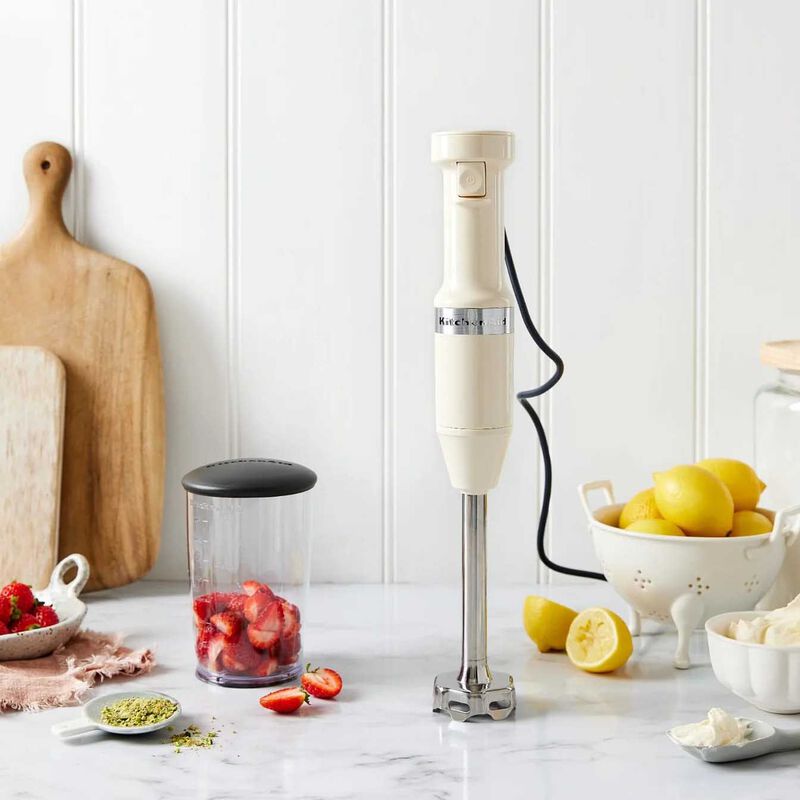 KitchenAid Corded Hand Blender - Almond Cream image number 1