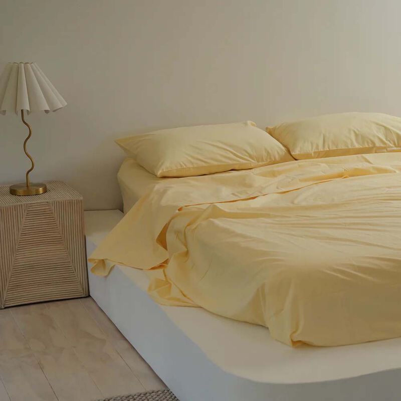 Home Lab 100% Stonewashed Cotton Sheet Set image number 0