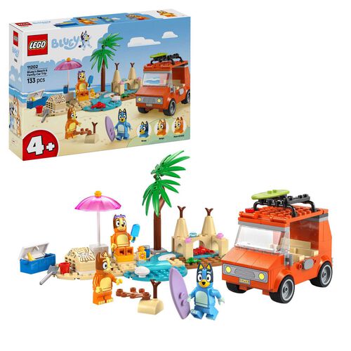 LEGO Bluey Bluey's Beach & Family Car Trip