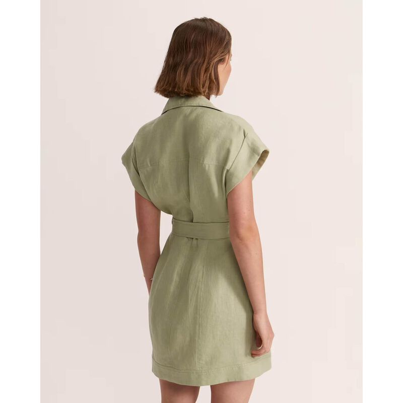 SABA Lila Linen Utility Mini Dress image number 1