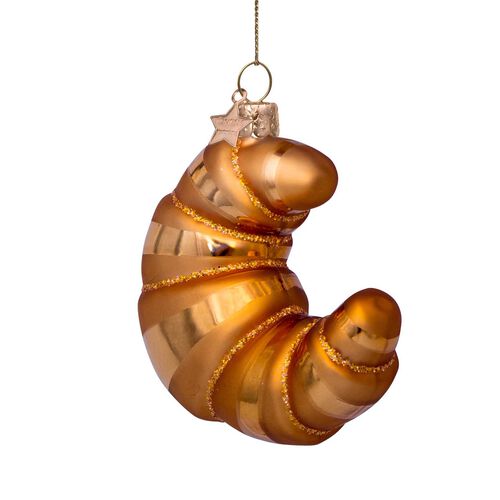 Vondels Ornament Glass Croissant 10cm