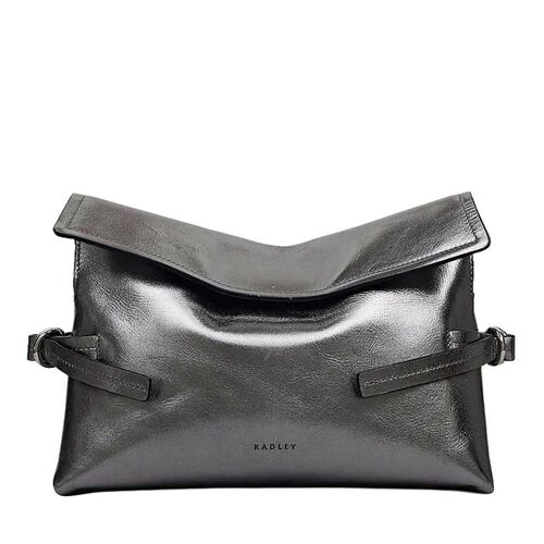 Radley Fleet Street Metallic Medium Flapover Clutch Bag