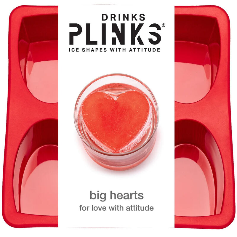 Drinks Plinks Ice Cube Tray - Big Hearts image number 2