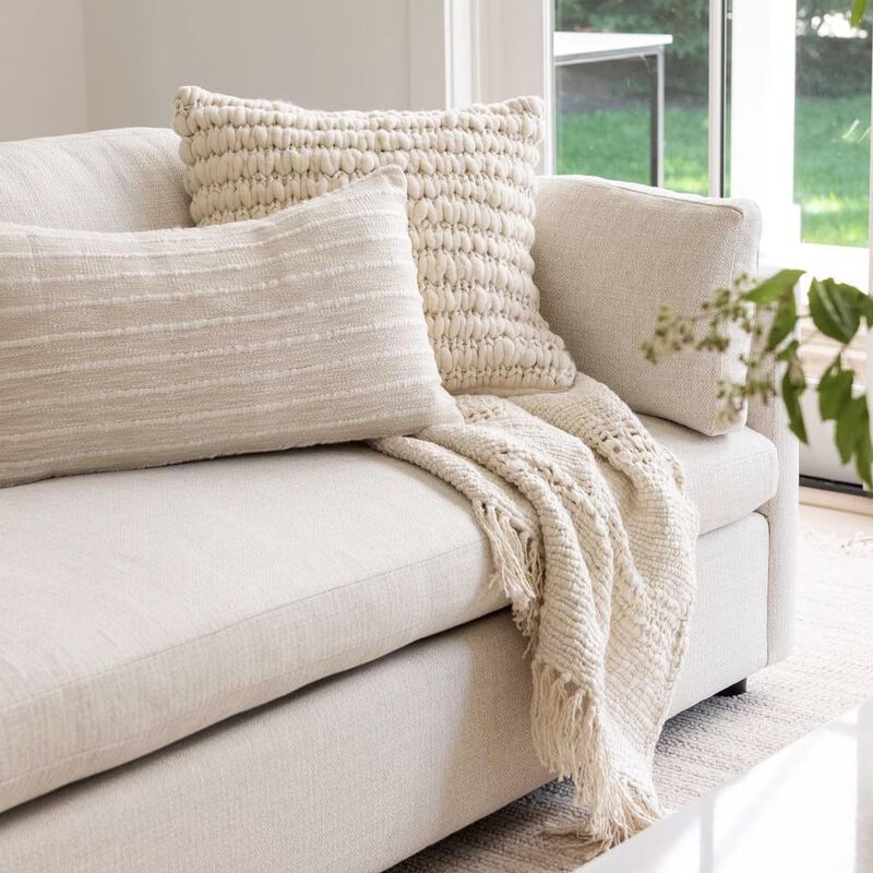West Elm Marin Ra Sofa + La Terminal Chaise Dove image number 2