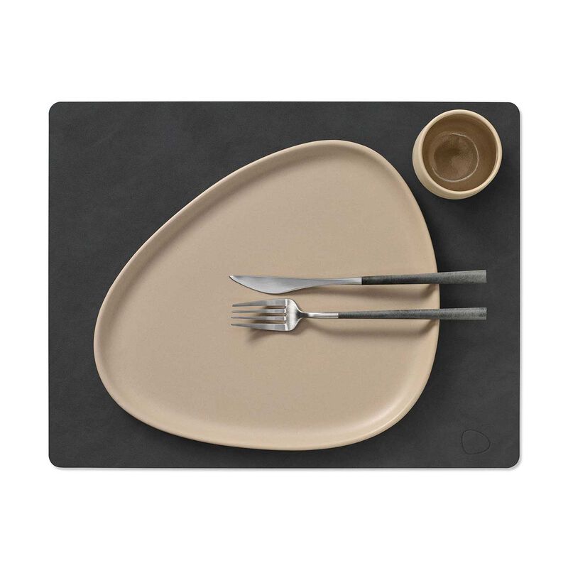 LIND DNA Tablemat Square Nupo - Black image number 1