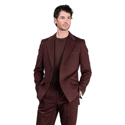 Rembrandt Cyprus Maroon Cotton-Cashmere Blazer