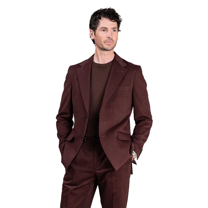 Rembrandt Cyprus Maroon Cotton-Cashmere Blazer image number 0