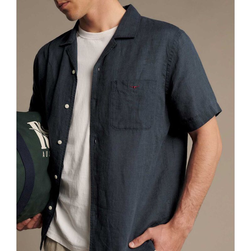 R.M. Williams Newman Resort Linen Ss Shirt image number 2