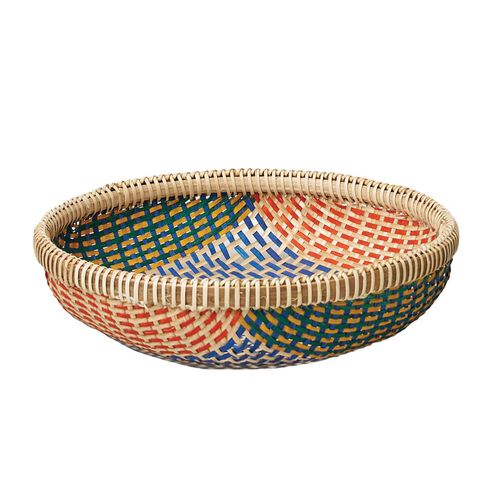 Citt&agrave; Thao Woven Basket Blue/Multi S