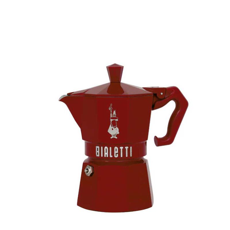 Bialetti Moka Exclusive Red 3 Cup image number 0