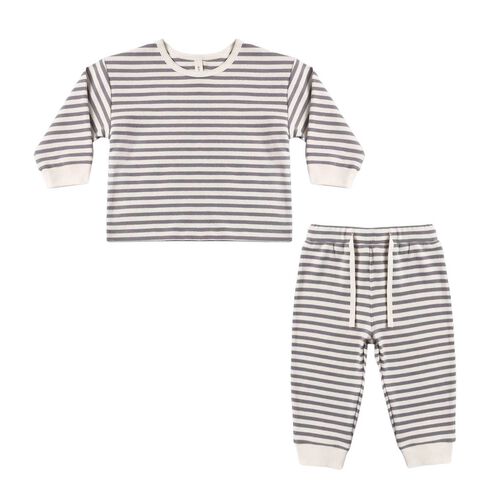 Quincy Mae Cozy Set Stripe 2-5Y
