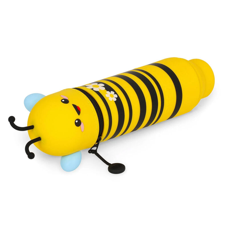 Legami Kawaii 2-In-1 Soft Silicone Bee Pencil Case image number 2
