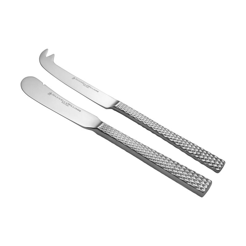 Maxwell & Williams Diamonds Cheese & Pate Knife Set 2Pc Gift Boxed image number 1
