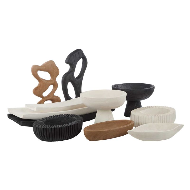 Amalfi Picton Timber Tray 68x24x8cm - White image number 1