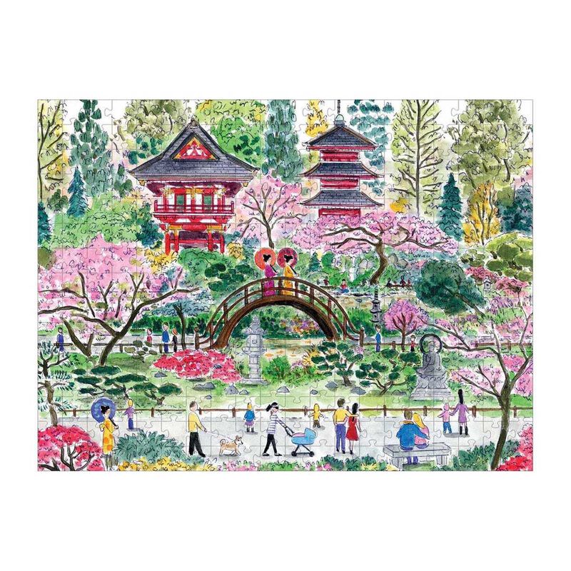 Galison Michael Storrings Japanese Tea Garden 300 Piece Puzzle image number 1