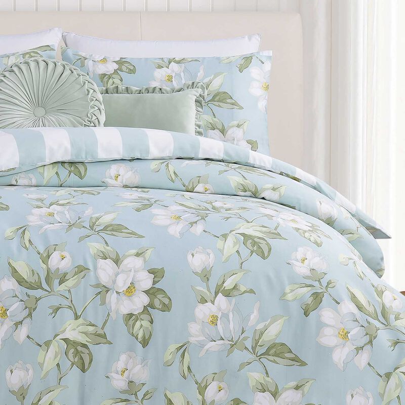 Laura Ashley Magnolia Lille Stripe Quilt Cover Set image number 3