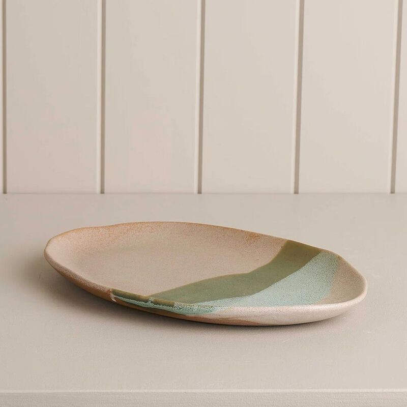 Robert Gordon Oval Platter 32cm x 23cm x 2.5cm (Green) - Tate Collection image number 2