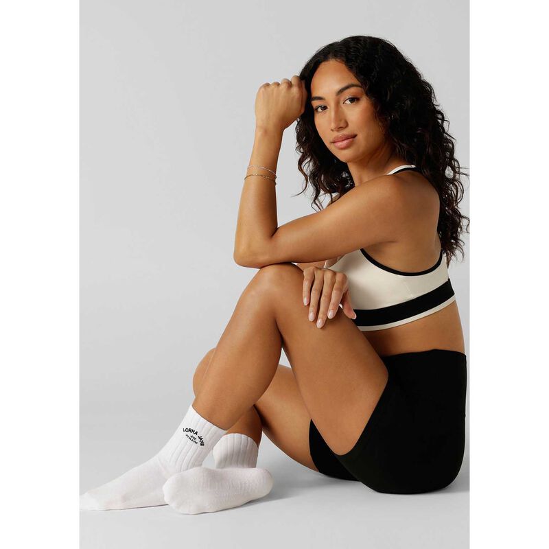 Lorna Jane Lotus Pilates Grip Crew Socks image number 1