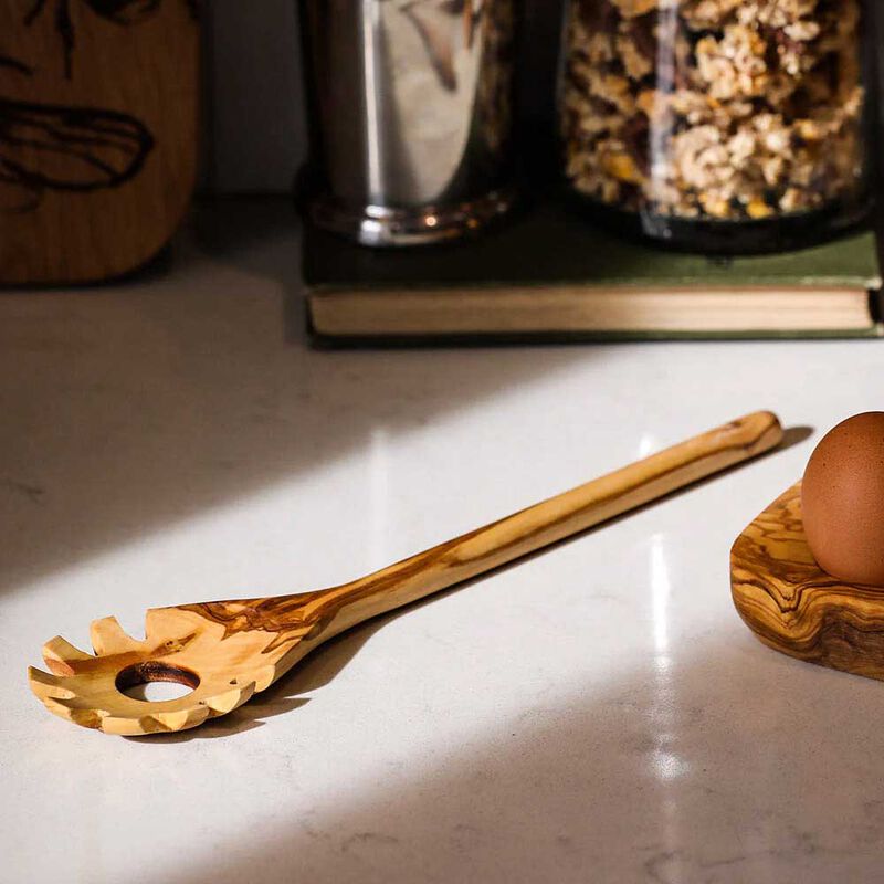 Selbrae House Olive Wood - Pasta Spoon image number 1