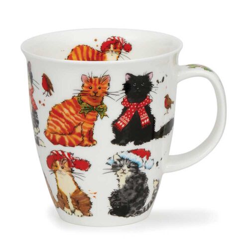 Dunoon Nevis Festive Cats Mug