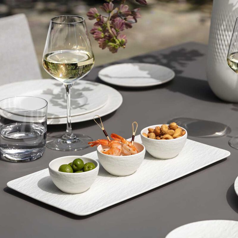 Villeroy & Boch Manufacture Rock Blanc Dip Bowl Set, 4Pcs image number 2