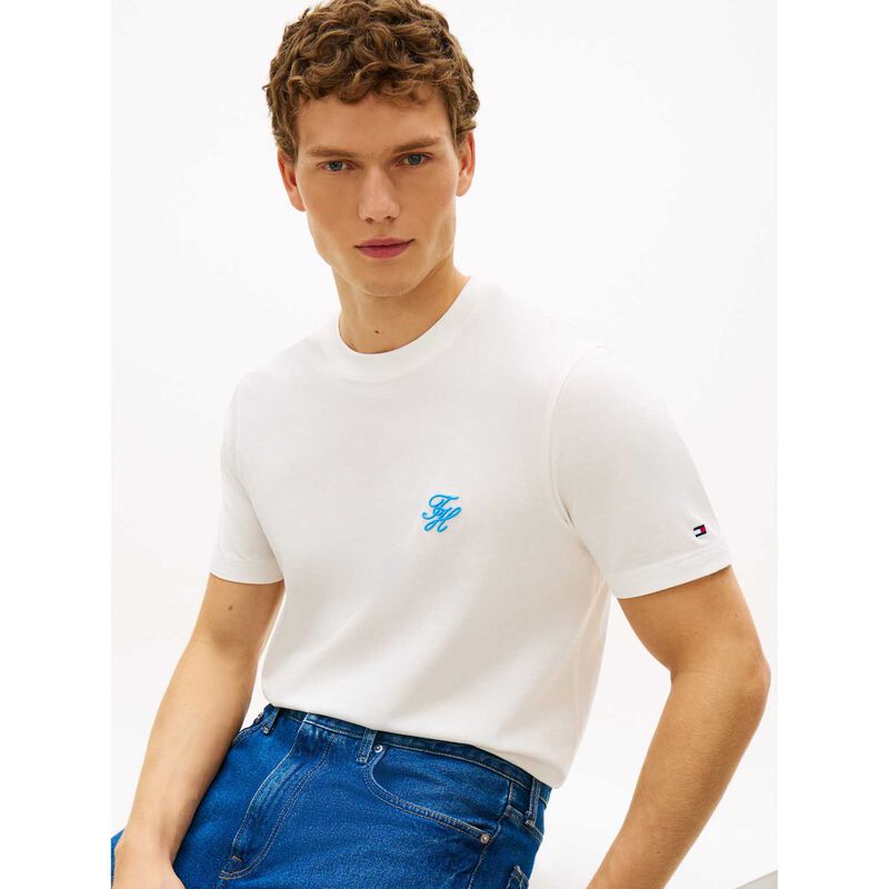 Tommy Hilfiger Logo Embroidery Jersey T-Shirt image number 2