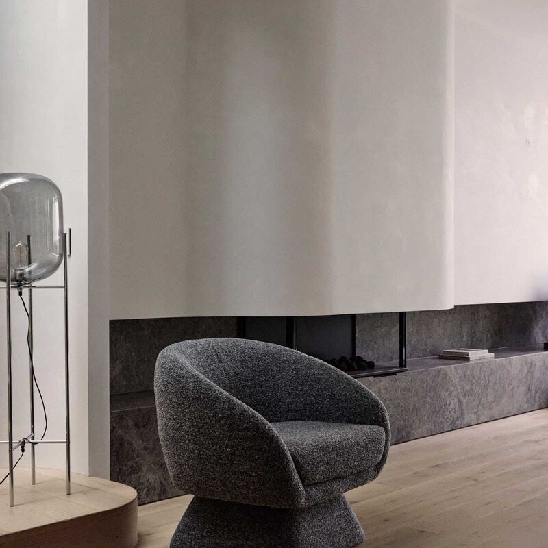 Grand Designs Lucca Swivel Chair - Grey image number 3
