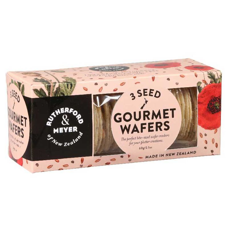 Rutherford & Meyer Three Seed Gourmet Wafers 60g image number 0