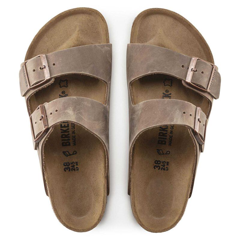 Birkenstock Arizona Oiled Leather Tobacco Regular Width Sandal image number 1