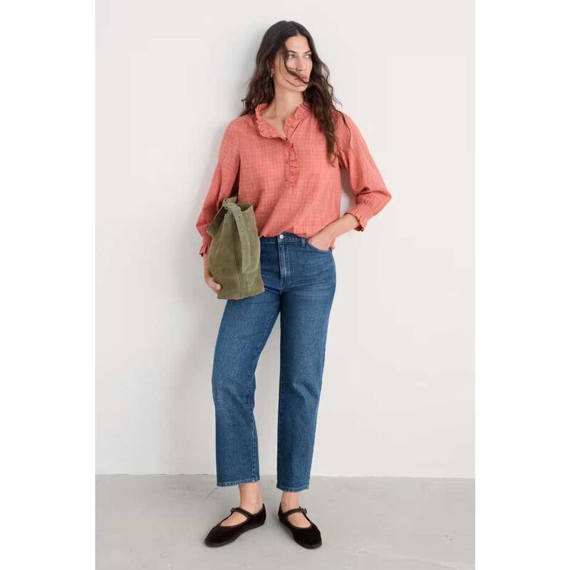 Seasalt Cornwall Annet Suede Shoulder Bag Rich Olive image number 3