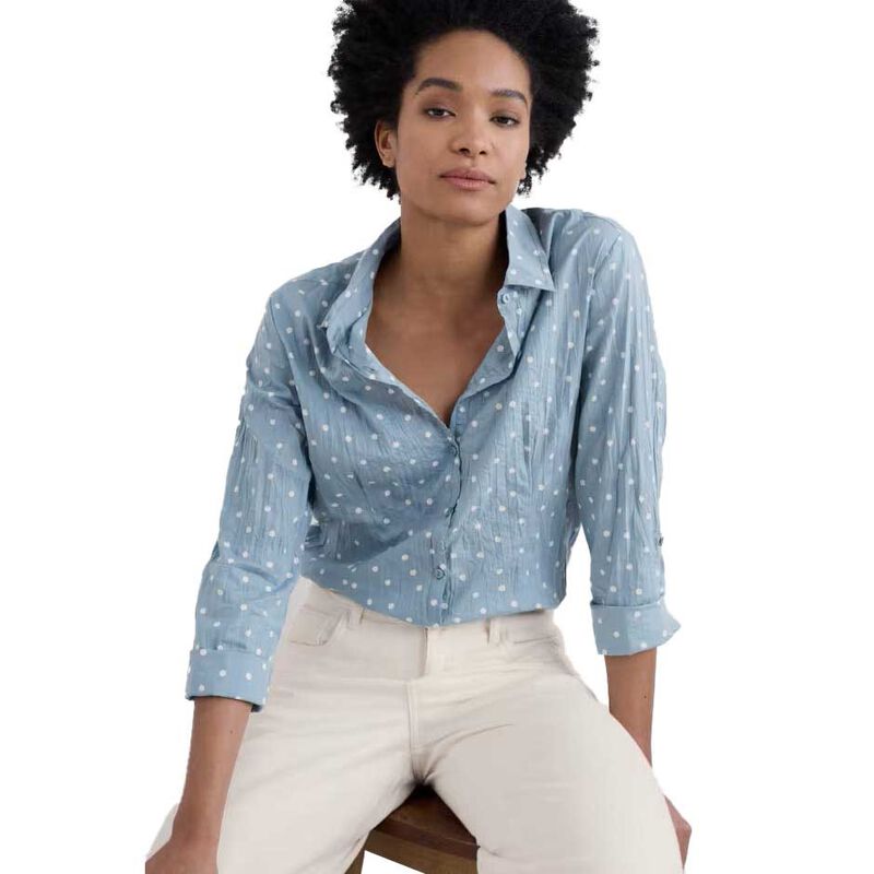 Seasalt Cornwall Larissa Shirt Little Sponge Spot Hail image number 0