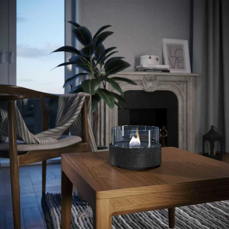 Tenderflame Caf&eacute; 18 Candle Black Lava Porcelain image number 1