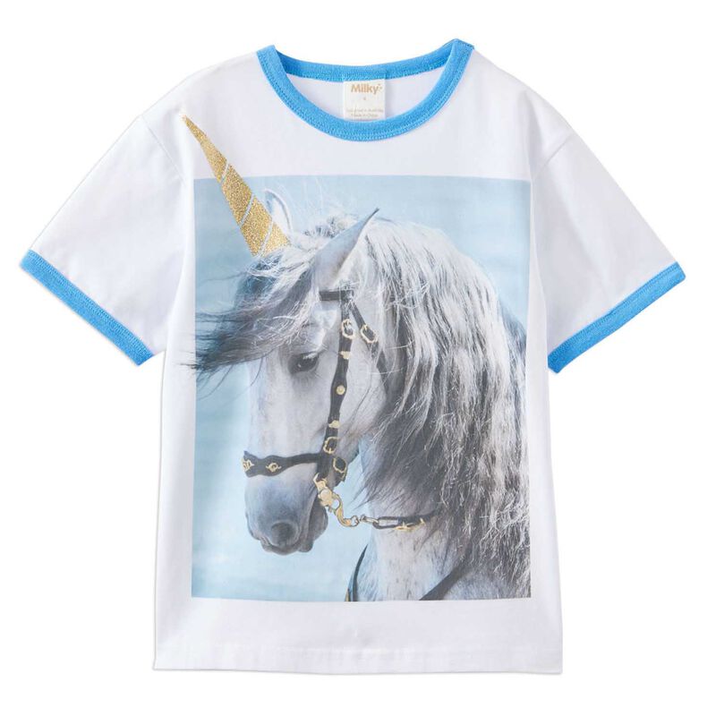Milky Unicorn Tee 2-7Y image number 0