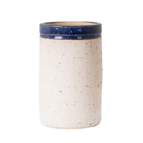 French Country Monte Terracotta Pot Dark Blue