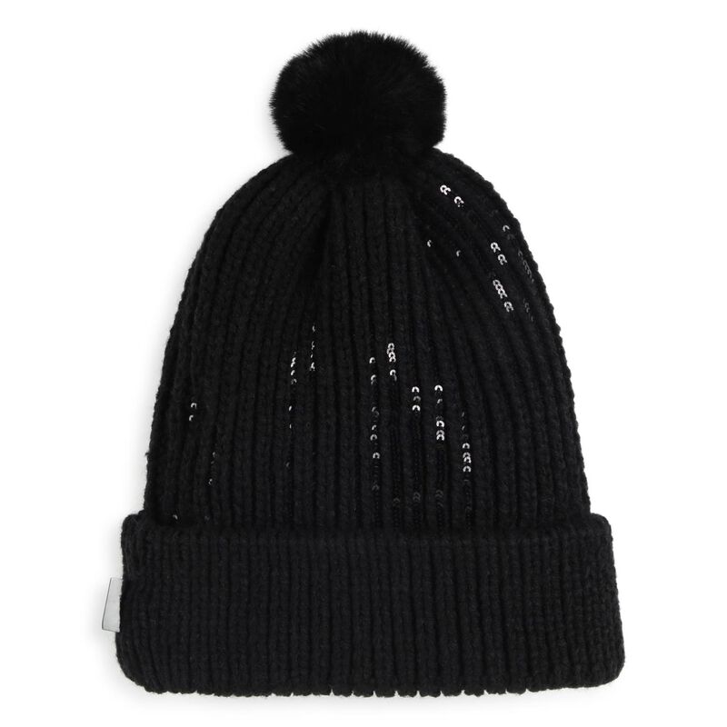 Karl Lagerfeld Pom-Pom Beanie with Sequins T3 - T4 image number 1