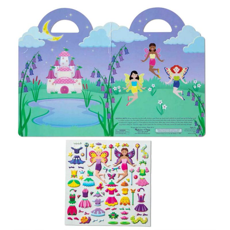Melissa & Doug Reusable Puffy Sticker Play Set - Fairy image number 2