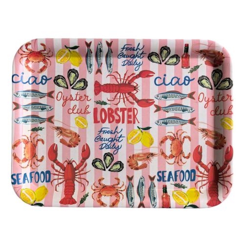 Urban Products Sea Vita Tray Red & Blue 33cm