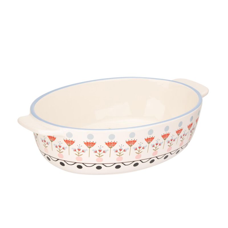 Cath Kidston Painted Table Ceramic Oval Roasting Dish 28cm image number 1