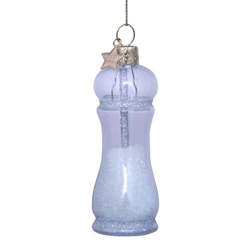 Vondels Ornament Glass Transparent White Salt 9cm