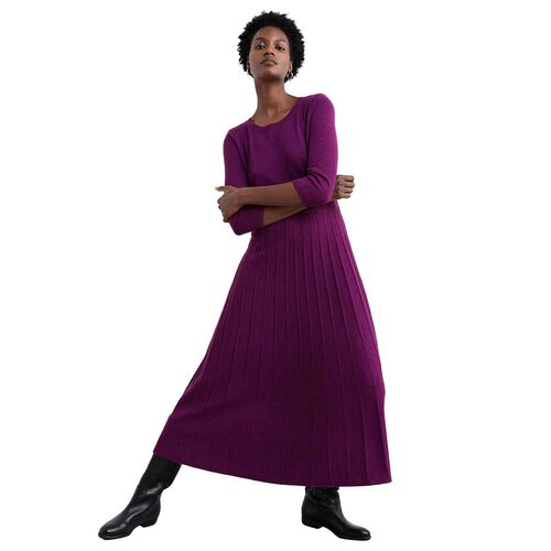 Seasalt Cornwall Folk Song Dress Amethyst