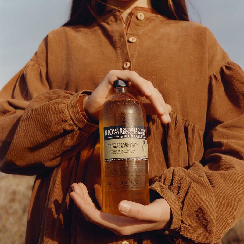 L'Occitane Almond Eco-Refill Shower Oil 500ml image number 1