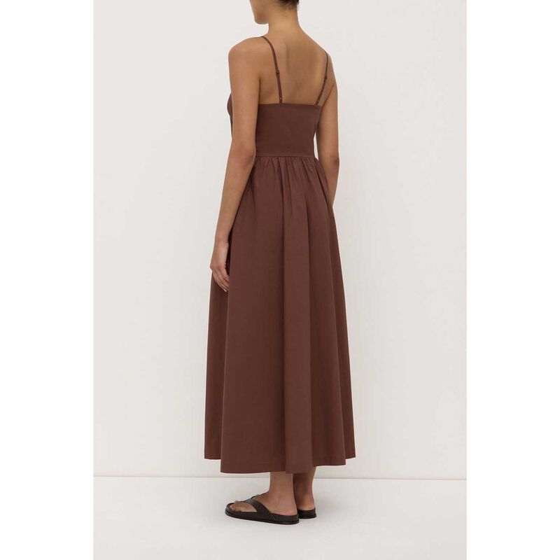Assembly Label Posie Midi Dress Espresso image number 1