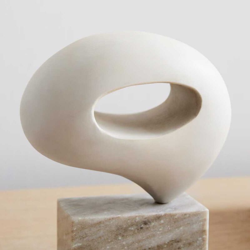 West Elm Alba Wood Sculptural Object image number 4