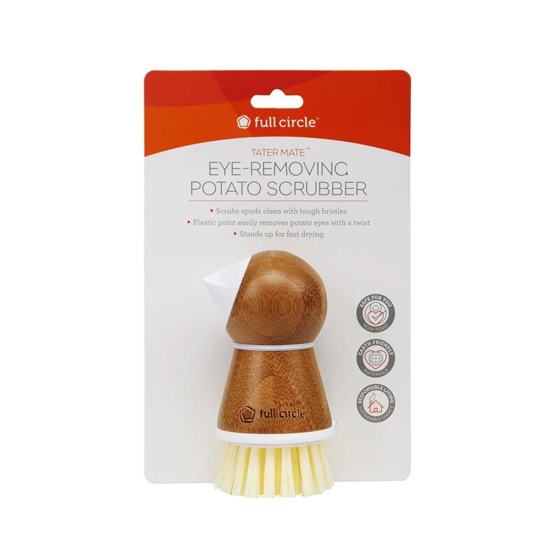 Full Circle Tater Mate Potato Scrubber - White image number 1